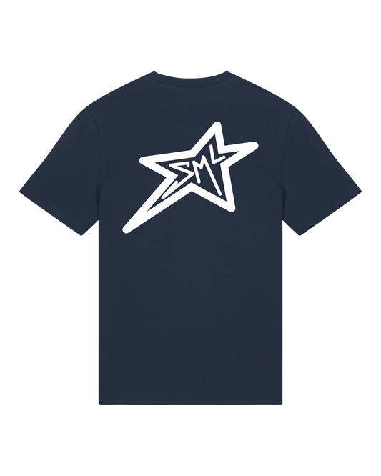 T-shirt bleu foncé